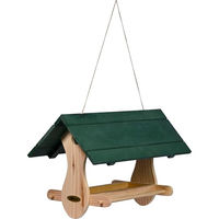 Produktbild von dobar Green Label Vogelfutterhaus Nuuk aus Holz in Grün zum Aufhängen