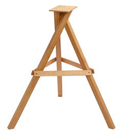 DOBAR Green Label Vogelfutterhaus-Ständer aus massivem Eichenholz in Natur Braun 60 x 60 x 90 cm - 145 g – Bild 1 von 12