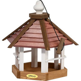 dobar Green Label Vogelhaus Herbstfrüchte aus Holz zum Aufhängen Braun Rot Weiß – Bild 1 von 4