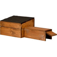 Produktbild von DOBAR Igelhaus aus Holz in Braun 29 x 24 x 74,5 cm