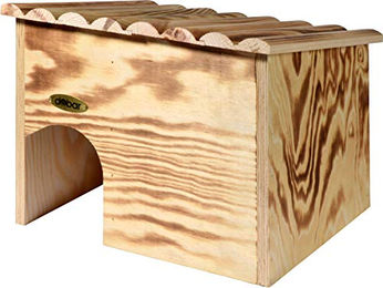 dobar Igelhaus Bausatz aus FSC Holz mit Schleuse geflammt – Bild 1 von 6