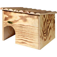 Produktbild von dobar Igelhaus Bausatz aus FSC Holz mit Schleuse geflammt