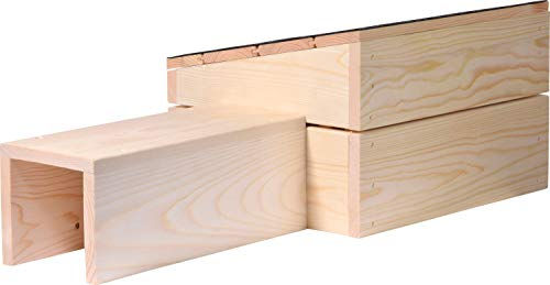 dobar Igelhaus Bausatz aus FSC-zertifiziertem Holz mit schwarzem Bitumendach 74,5 x 29 x 24 cm – Bild 1 von 13