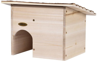 Produktbild von Dobar Igelhaus Bausatz aus Holz in Natur Braun 25 x 28 x 34 cm