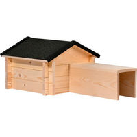 Produktbild von DOBAR Igelhaus Tartu aus Holz in Braun 39 x 31 x 70 cm