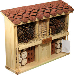 Dobar Insektenhotel Landhaus Komfort Bausatz aus Holz in Braun – Bild 1 von 13