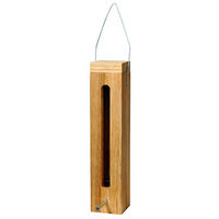 Produktbild von Dobar Luxus-Vogelfuttersäule aus Eichenholz mit Futtersilo und Metallaufhängung in Natur