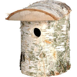 dobar Meisenkasten aus FSC-zertifiziertem Holz für Wildvögel in Natur und Weiß – Bild 1 von 6