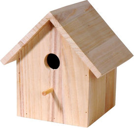 dobar Nistkasten Bausatz aus Holz zum Selberbauen und Bemalen für Wildvögel und Meisen FSC-zertifiziert 17,5 x 15,5 x 20,5 cm - 1 Stk. – Bild 1 von 5