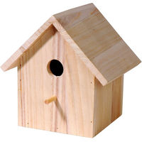 Produktbild von dobar Nistkasten Bausatz aus Holz zum Selberbauen und Bemalen für Wildvögel und Meisen FSC-zertifiziert 17,5 x 15,5 x 20,5 cm - 1 Stk.
