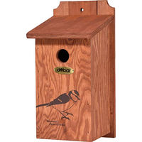 Produktbild von dobar Nistkasten Blaumeise aus FSC Holz für Wildvögel Braun 16 x 16 x 32 cm