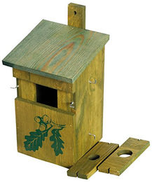 dobar Nistkasten Camouflage Eiche Meisenkasten aus Holz für Wildvögel 18,5 x 20 x 32 cm – Bild 1 von 5