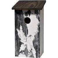 Produktbild von DOBAR Nistkasten für Wildvögel in Rindenoptik Betula pendula Weiß