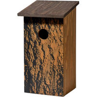 Produktbild von DOBAR Nistkasten für Wildvögel in Rindenoptik Quercus robur braun aus Holz