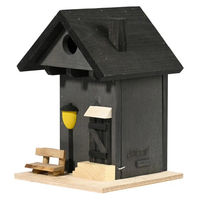 Produktbild von Dobar Nistkasten Onkel Bob aus Holz in Schwarz 18 x 18,5 x 26 cm