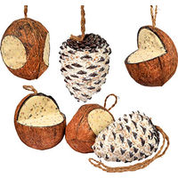Produktbild von dobar Premium Vogelfutter Mix für Wildvögel mit gefüllten Kokosnüssen und Pinienzapfen 3900g