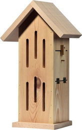 DOBAR Schmetterlingshaus Sonnenfalter aus Kiefernholz in Natur Braun – Bild 1 von 4