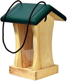 dobar Vogelfutterhaus hängend aus FSC-zertifiziertem Holz in Grün – Bild 1 von 12