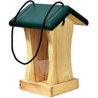 Produktbild von dobar Vogelfutterhaus hängend aus FSC-zertifiziertem Holz in Grün