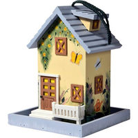 Produktbild von DOBAR Vogelfutterhaus Sommer aus Holz in Bunt/Gelb für Wildvögel