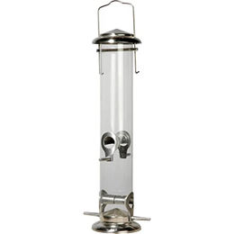dobar Vogelfuttersäule aus Metall und Acrylglas in Silber - 1 Stk. – Bild 1 von 13
