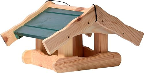 dobar Vogelhaus Arsuk aus Holz zum Aufhängen in Grün und Braun – Bild 1 von 5