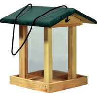 Produktbild von DOBAR Vogelhaus aus Kiefernholz und Kunststoff in Natur und Grün-Braun