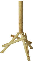 DOBAR Vogelhaus aus Naturholz in Braun – Bild 1 von 2