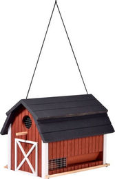 DOBAR Vogelhaus Katthult aus Holz in Rot 21 x 23,5 x 31,5 cm – Bild 1 von 3
