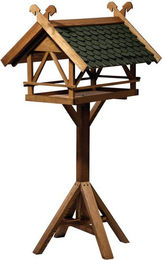 DOBAR Vogelhaus Westfalen aus Holz mit Bitumendach in Braun und Grün 78 x 148 x 62 cm – Bild 1 von 5