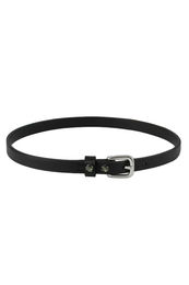 Produktbild von Döbert Sporenriemen aus Leder mit Strass in Schwarz/Silber 50 cm