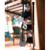 Produktbild von Döbert Springgerte mit Wellengriff aus Leder in Schwarz 50 cm