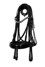 Produktbild von Döbert Trense Classic flach mit Zügel aus Leder in Schwarz/Lack