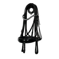 Produktbild von Döbert Trense Classic flach mit Zügel aus Leder in Schwarz/Lack