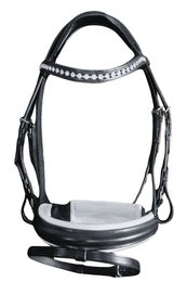 Produktbild von Döbert Trense Farmer flach mit Zügel aus Leder in Schwarz/Weiß