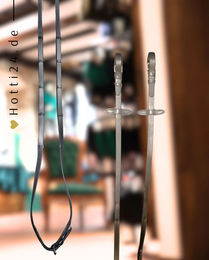 Produktbild von DÖBERT Zügel Classic Biothane mit 5 Stegen Schwarz