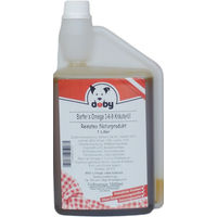 Produktbild von Doby Barfers Omega 3-6-9 Kräuteröl mit Lachs als Haut-Fell-Supplement 1 Liter