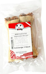 Produktbild von Doby Kauknochen mit Ochsenziemerfüllung aus Rind ohne Farb- und Aromastoffe 12 cm