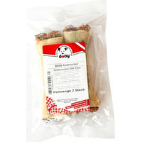 Produktbild von Doby Kauknochen mit Ochsenziemerfüllung aus Rind ohne Farb- und Aromastoffe 12 cm