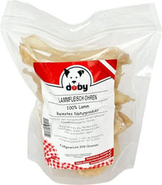 Doby Naturkaukartikel Lammfleisch Ohr Monoprotein 200 g – Bild 1 von 2