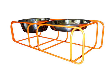 Doca Pet Erhöhter Napf Wire & Dine Orange aus Edelstahl – Bild 1 von 1