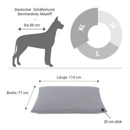 Doctor Bark Country-Kissen GreenLabel Hundekissen hellgrau XL zur Gelenkschonung – Bild 1 von 2