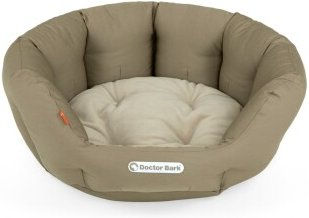 Doctor Bark Hundebett aus Fleece in Sandbraun Größe M – Bild 1 von 3