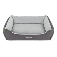 Produktbild von Doctor Bark Hundebett GreenLabel grau Größe L aus Polyester