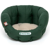 Produktbild von Doctor Bark Hundebett Mini aus Fleece in Beige Grün Größe S