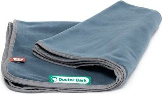 Doctor Bark Hundedecke aus Fleece in Blau Grau Größe L – Bild 1 von 3