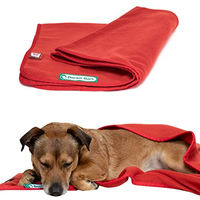 Produktbild von Doctor Bark Hundedecke aus Fleece in Rot XL 140x100 cm waschbar - 1 Stk.