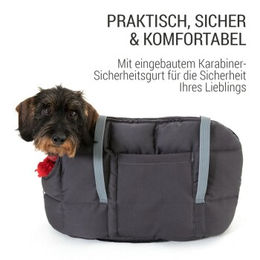 Produktbild von Doctor Bark Hundetragetasche Transportbox Grau M