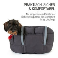 Produktbild von Doctor Bark Hundetragetasche Transportbox Grau M