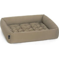 Produktbild von Doctor Bark Pointer Hundebett aus Baumwolle sandbraun Größe L